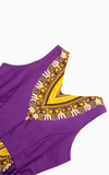 Robe Africaine Chic Violette