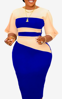 Robe Africaine de Soirée Mi Longue