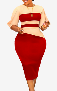 Robe Africaine de Soirée Mi Longue