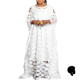 Robe Africaine en Mousseline de Soie Fleur