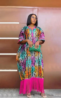 Robe Africaine Femme Col V