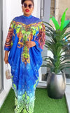 Robe Africaine Femme Jaune Et Violette