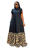 Robe Africaine Femme Noire Léopard