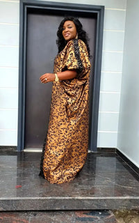 Robe Africaine Femme Ocre