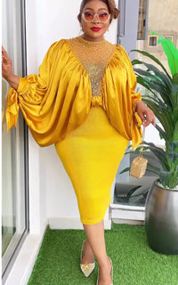 Robe Africaine Jaune