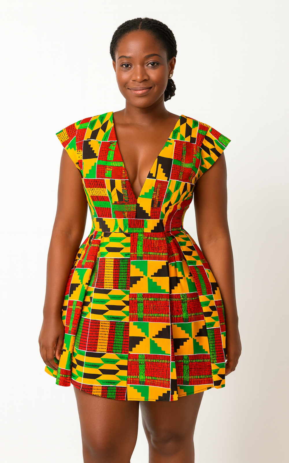 Robe Africaine Kente – Afro Élégance