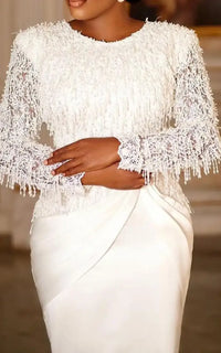 Robe Africaine Moulante Blanche