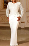 Robe Africaine Moulante Blanche