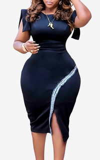 Robe Africaine Moulante Col Rond