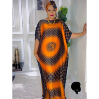 Robe Africaine Orange Et Noire