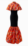 Robe Africaine Sirène Col Mao