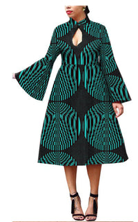 Robe Avec Imprimé Africain