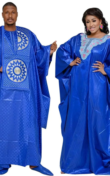 Boubou africain femme bazin sale