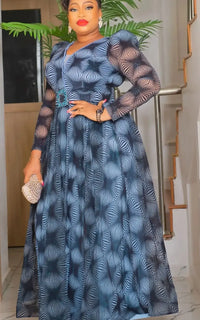 Robe de Soirée Africaine Grande Taille