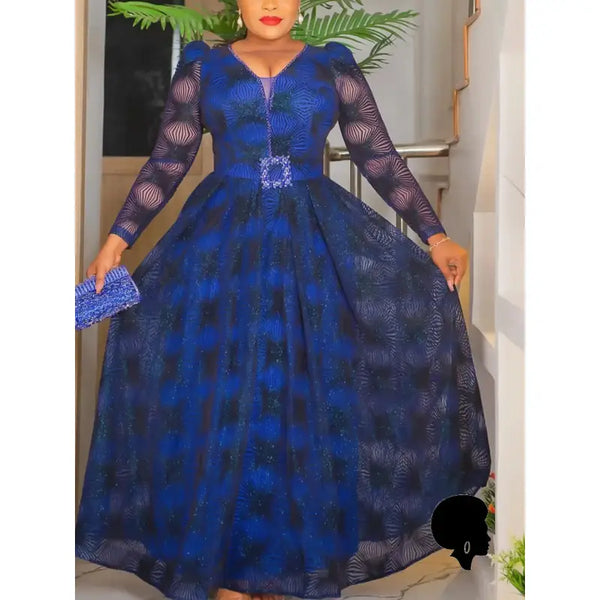 Robe de Soirée Africaine Grande Taille