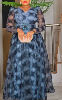 Robe de Soirée Africaine Grande Taille