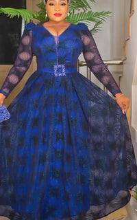 Robe de Soirée Africaine Grande Taille