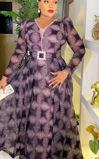 Robe de Soirée Africaine Grande Taille