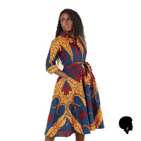 Robe de Soirée Imprimé Africain