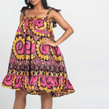 Robe Détente Imprimée Africain