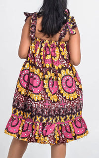 Robe Détente Imprimée Africain