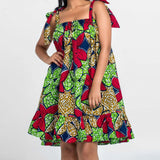 Robe Détente Imprimée Africain