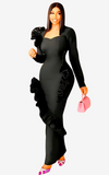 Robe Élégante Africaine Noire