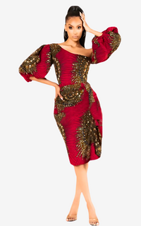 Robe en Tissu Africain