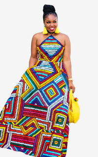 Robe Femme Africaine Multicolore