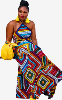 Robe Femme Africaine Multicolore