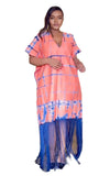 Robe Imprimé Africain Col V