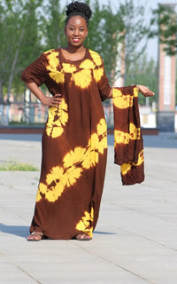 Robe Longue Africaine en Coton Oversize