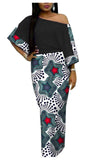 Robe Longue Imprimé Africain