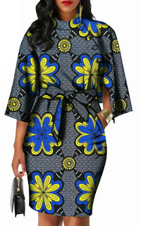 Robe Motif Africain Femme