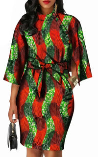 Robe Motif Africain Femme