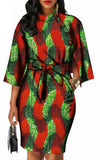 Robe Motif Africain Femme