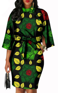 Robe Motif Africain Femme