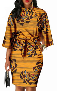 Robe Motif Africain Femme