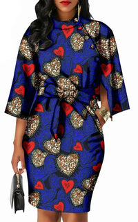 Robe Motif Africain Femme