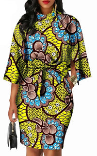 Robe Motif Africain Femme