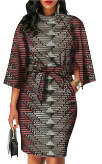Robe Motif Africain Femme
