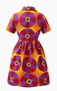 Robe Veste Africaine à Manches Courtes