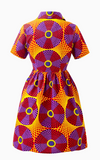 Robe Veste Africaine à Manches Courtes