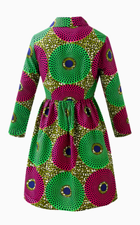 Robe Veste Africaine Verte et Rouge