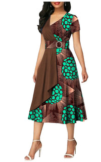 Robe Vintage Imprimé Africain