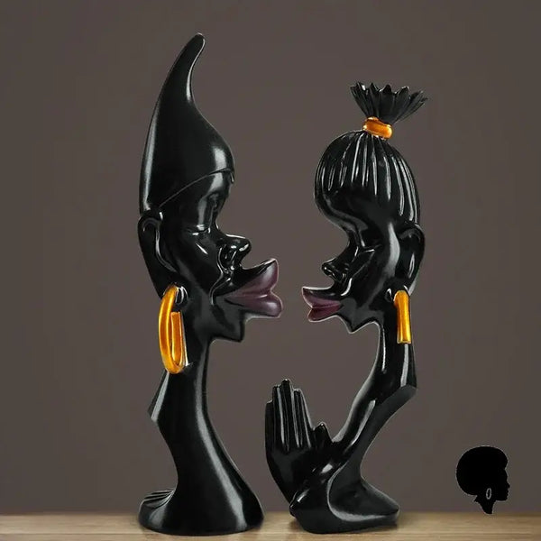 Statue Couple Africain