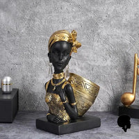 Statuette Africaine En Bronze