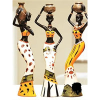 Statuette Africaine En Laiton