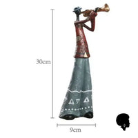 Statuette Musicien Africain