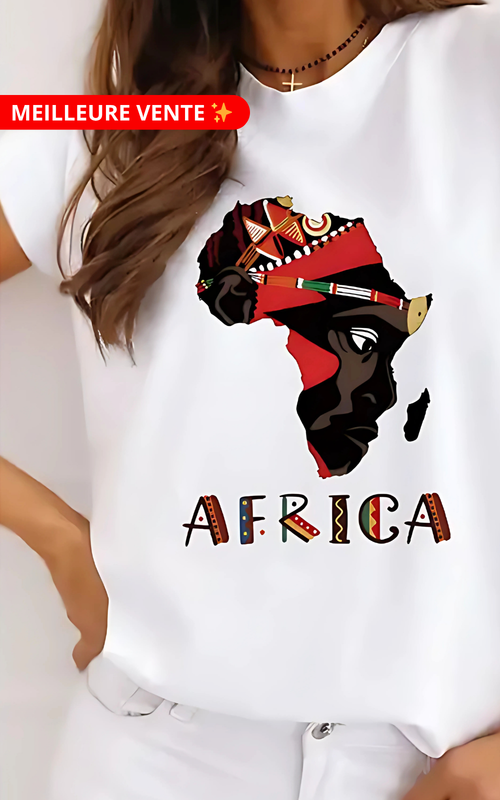 t-shirt africain femme